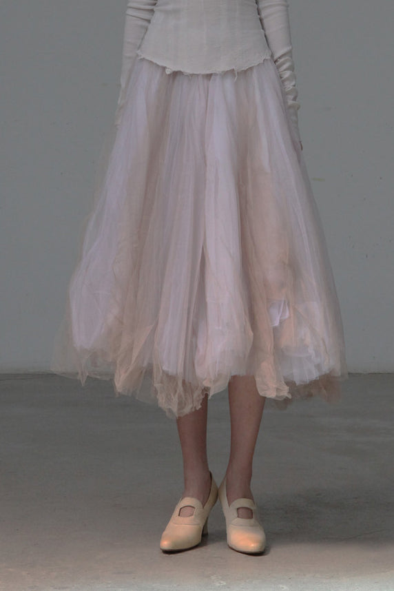 marc le bihan ballet skirt 25001 BEIGE/WHITE